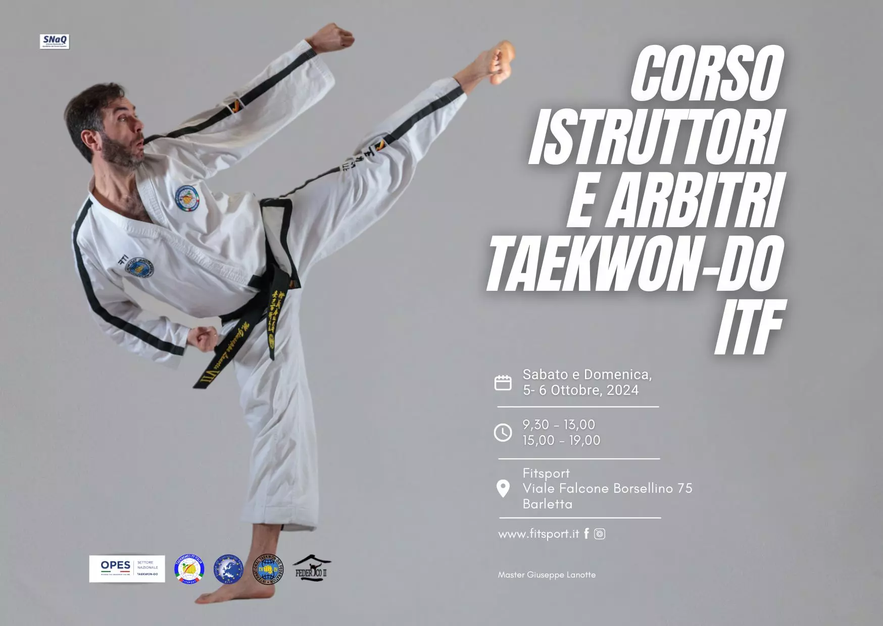 Corso Istruttori e Arbitri Taekwon-Do